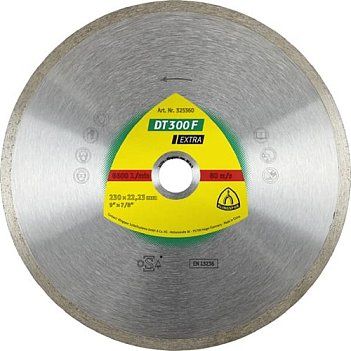 Диск алмазний суцільний Klingspor DT 300 F Extra 230x1,9x22,23мм 1шт (325360)