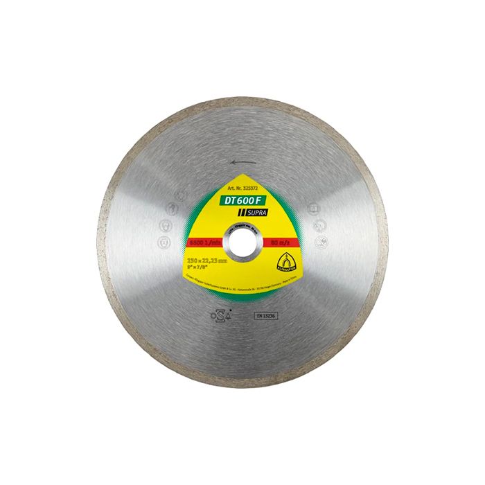 Алмазный отрезной круг Klingspor SUPRA DT600F 125X1,6X22,23/GR/7 (325369)