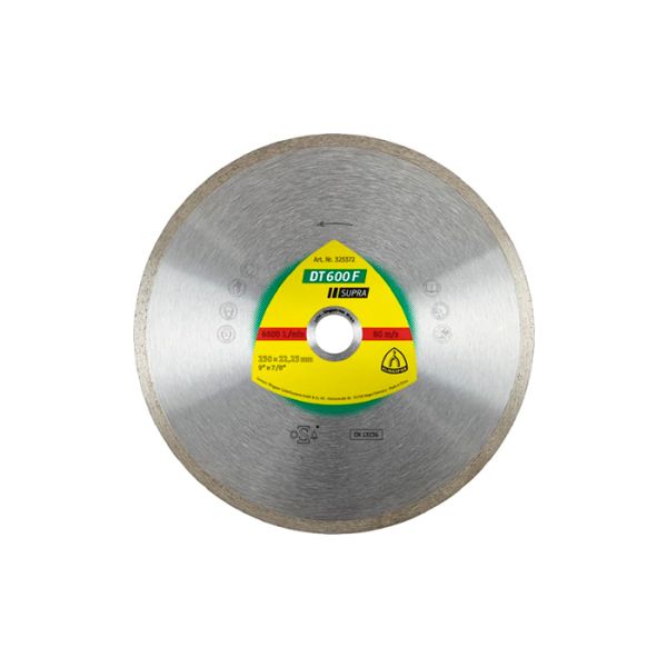 Алмазный отрезной круг Klingspor SUPRA DT600F 230X1,9X22,23/GR/7 (325372)
