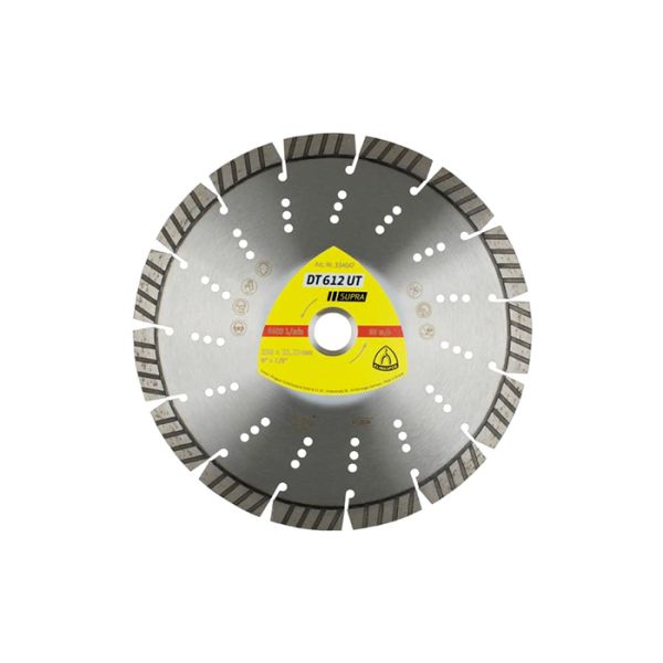 Алмазный отрезной круг Klingspor SUPRA DT612UT 230X2,6X22,23/15ST/12 (334047)