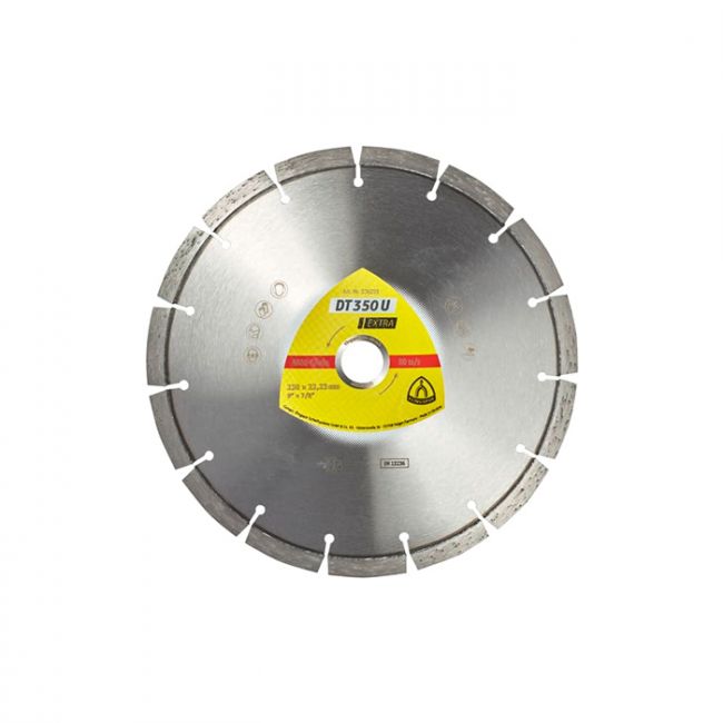 Диск алмазний сегментований Klingspor DT 350 U Extra 230x2,6x22,23мм 1шт (336219)