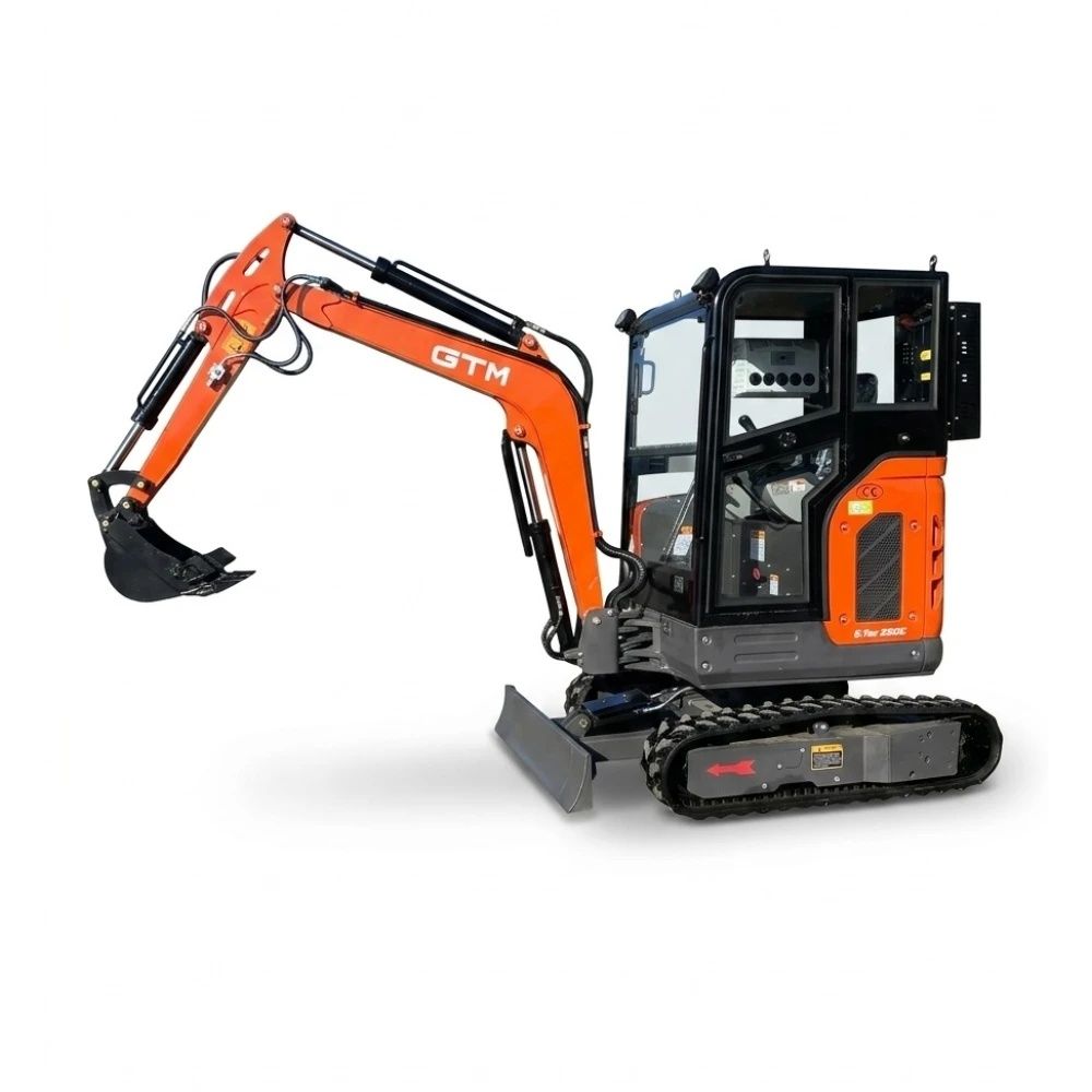 Міні-екскаватор GTM G-Tex 2500C кг/2.5 м з кабіною (G-Tex 2500C) (38823)