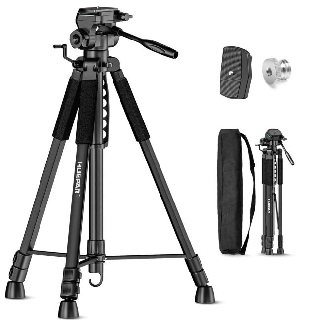 Штатив Huepar T16A з різьбленням 1/4" та перехідником на 5/8" (444020)