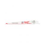 Полотно для сабельной пилы Milwaukee Sawzall THIN KERF по дереву/гвозд L=150 5шт (48005035)