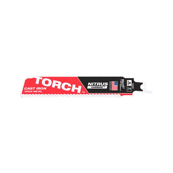 Полотно для сабельной пилы Milwaukee Torch Carbide Nitrus 150мм (48005261)