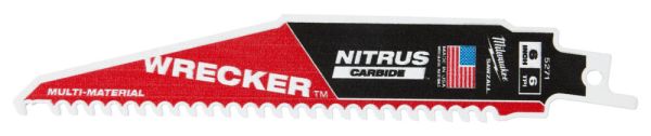 Полотно для шабельних пил TCT WRECKER NITRUS MILWAUKEE 150х4,2мм, (деревина з цвяхами, метал) (заміна на 48475271) (48005271)
