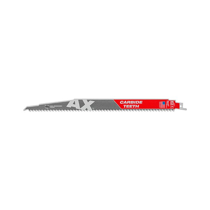 Полотно для сабельной пилы Milwaukee AX Carbide 300мм 5шт (48005527)