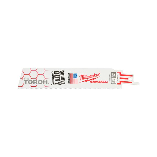 Полотно для сабельной пилы Milwaukee Torch Sawzall по металлу L=300 5шт (48005789)