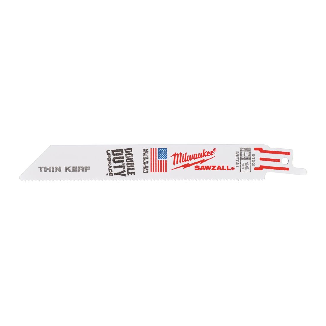 Полотно для шабельних пил THIN KERF MILWAUKEE, 150х1,8мм, (50шт), (метал) (48016182)