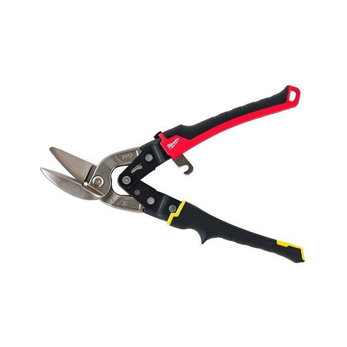 Ножницы по металлу изогнутые Milwaukee Heavy Duty (рез прямой, желтый) (48224032)