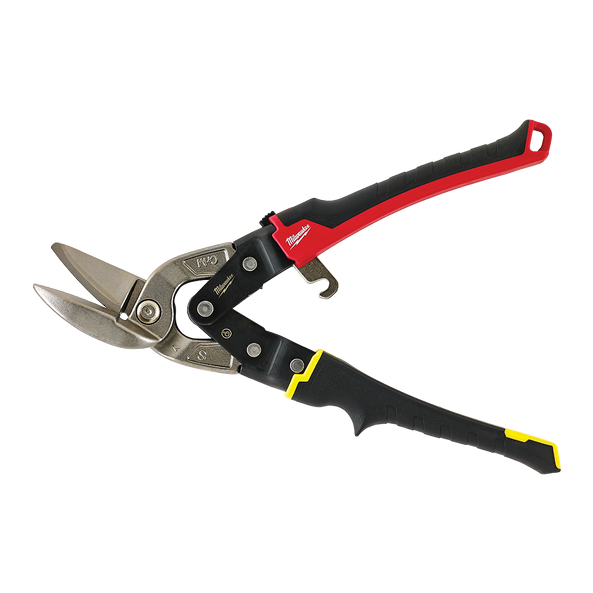 Ножницы по металлу изогнутые Milwaukee Heavy Duty (рез прямой, желтый) (48224032)