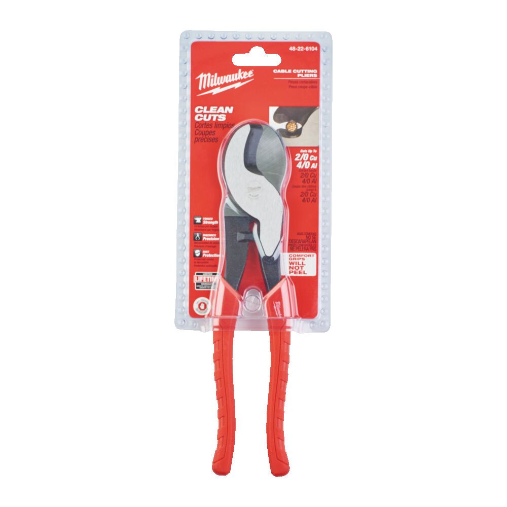 Кабелеріз ручний Cable Cutting Pliers MILWAUKEE, 180 мм (48226104)