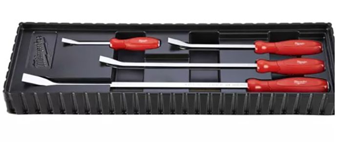 Набір монтувалок MILWAUKEE, (200/300/450/600мм) (4шт) пластиковий кейс (48229214)