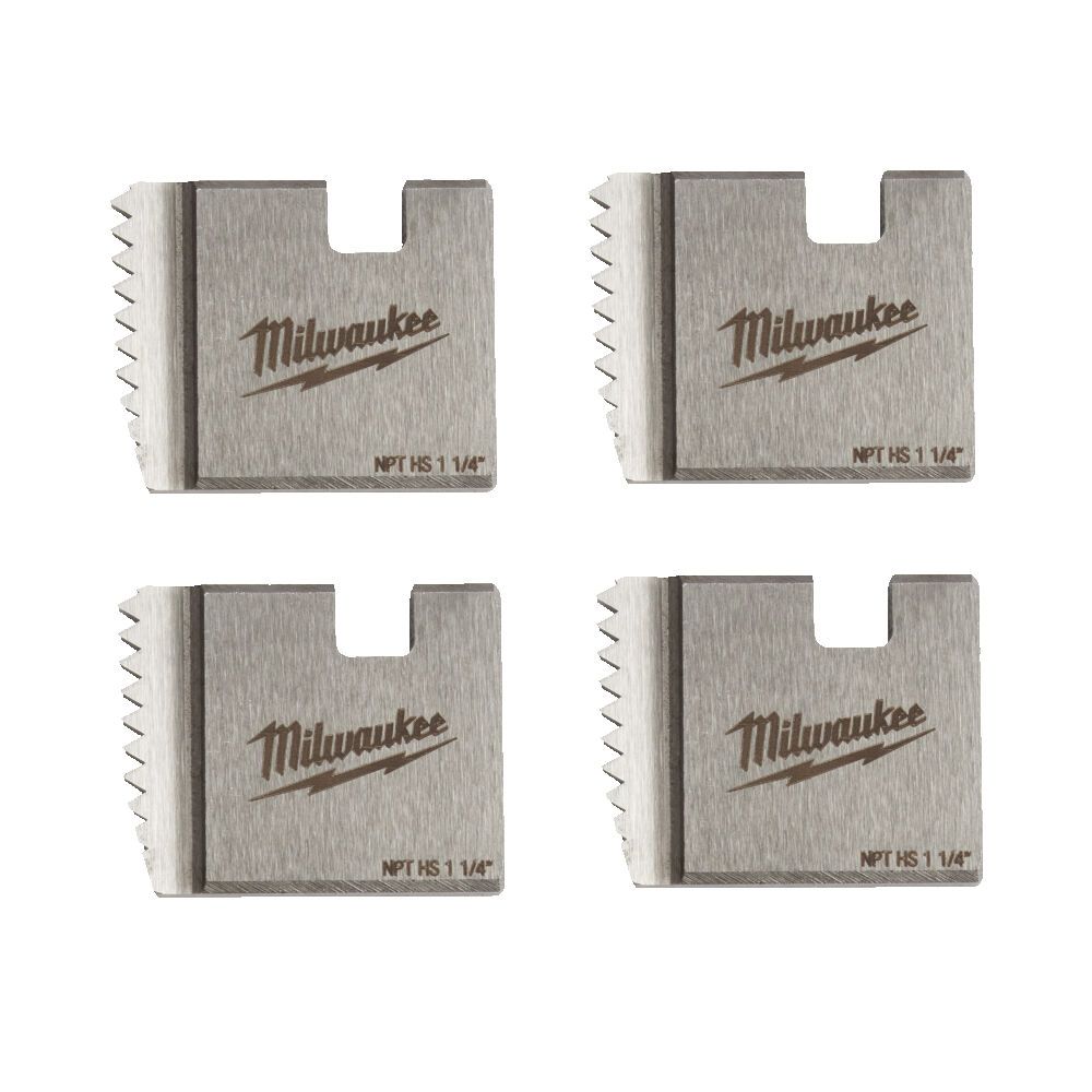 Плашки для нарізання різблення MILWAUKEE, FPTD 1-1/4" NPT HS (4шт) (для M18 FPT) (48361110)