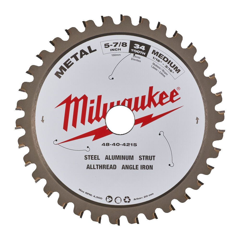 Диск пиляльний по металу MILWAUKEE, діаметр 135х20мм, 30 зуб. (48404070)