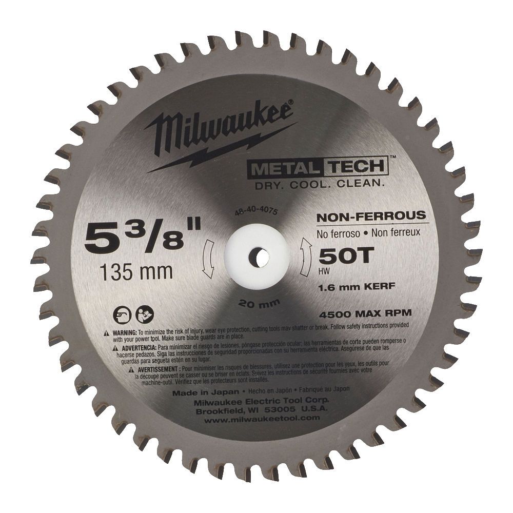 Пильный диск Milwaukee 135x20 мм, 50 зуб. (48404075)