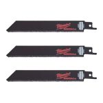 Полотно для шабельних пил Carbide Grit MILWAUKEE, 150мм, (3шт) (чавун, абразивні матеріали, фіберглас) (48471420)