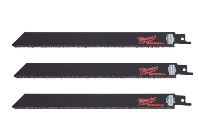 Полотно для шабельних пил Carbide Grit MILWAUKEE, 230мм, (3шт) (чавун, абразивні матеріали, фіберглас) (48471430)