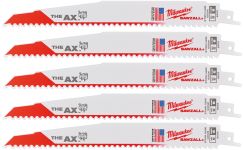 Полотно для шабельних пил AX FANG TIP MILWAUKEE, 230х5,0мм, (5шт), (деревина з цвяхами) (48475026)