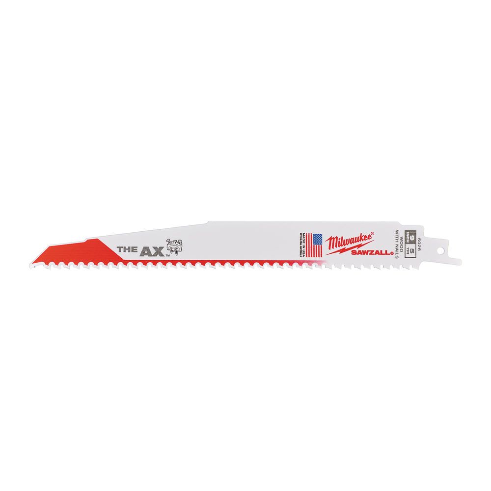 Полотно для шабельних пил AX FANG TIP MILWAUKEE, 230х5,0мм, (5шт), (деревина з цвяхами) (48475026)