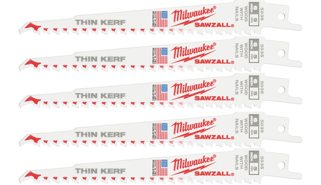 Полотно для шабельних пил THIN KERF FANG TIP MILWAUKEE, 150х5,0мм, (5шт), (деревина з цвяхами) (48475035)