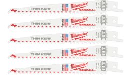 Полотно для шабельних пил THIN KERF FANG TIP MILWAUKEE, 150х5,0мм, (5шт), (деревина з цвяхами) (48475035)