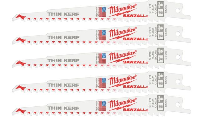 Полотно для шабельних пил THIN KERF FANG TIP MILWAUKEE, 150х5,0мм, (5шт), (деревина з цвяхами) (48475035)