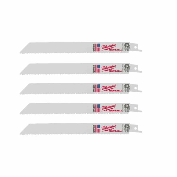 Полотно для шабельних пил THIN KERF MILWAUKEE, 200х3,1/2,1мм, (5шт), (універсальні) (48475093)