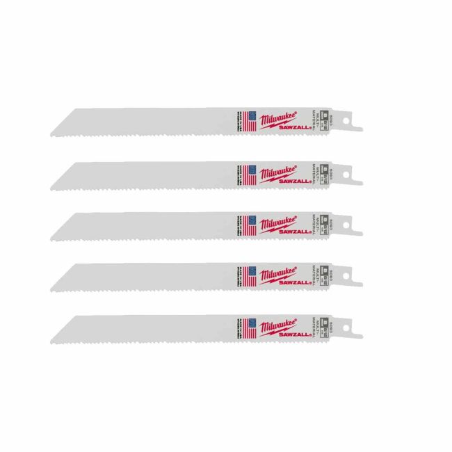 Полотно для шабельних пил THIN KERF MILWAUKEE, 200х3,1/2,1мм, (5шт), (універсальні) (48475093)