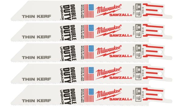 Полотно для шабельних пил THIN KERF MILWAUKEE, 150х1,4мм, (5шт), (метал) (48475184)