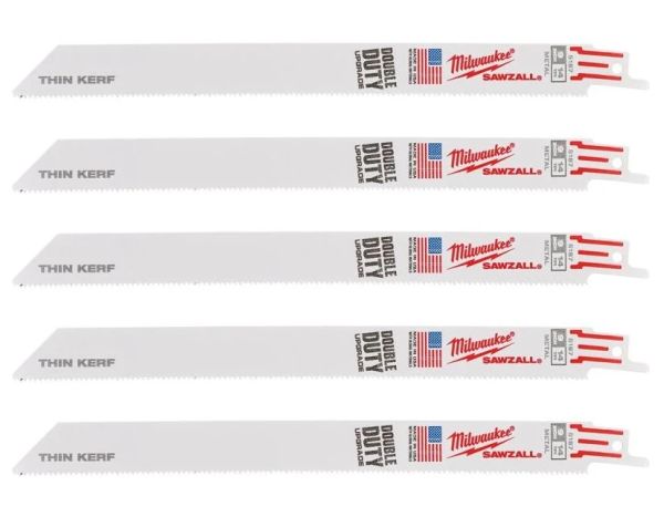 Полотно для шабельних пил THIN KERF MILWAUKEE, 230х1,8мм, (5шт), (метал) (48475187)