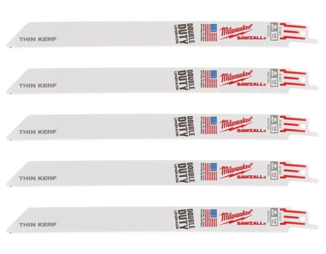 Полотно для шабельних пил THIN KERF MILWAUKEE, 230х1,8мм, (5шт), (метал) (48475187)