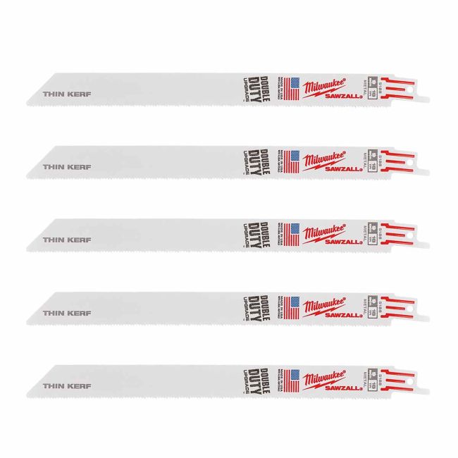 Полотно для шабельних пил THIN KERF MILWAUKEE, 230х1,5мм, (5шт), (метал) (48475188)