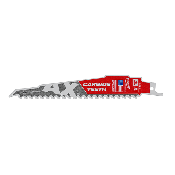 Полотно для шабельних пил AX CARBIDE MILWAUKEE, 150х5мм, (деревина з цвяхами) (48475221)