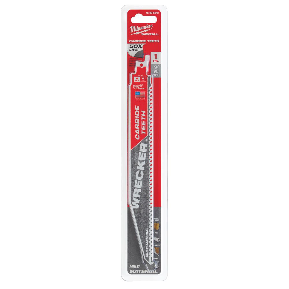 Полотно для шабельних пил WRECKER CARBIDE MILWAUKEE, 230х4,2мм, (мультіматеріал) (48475242)