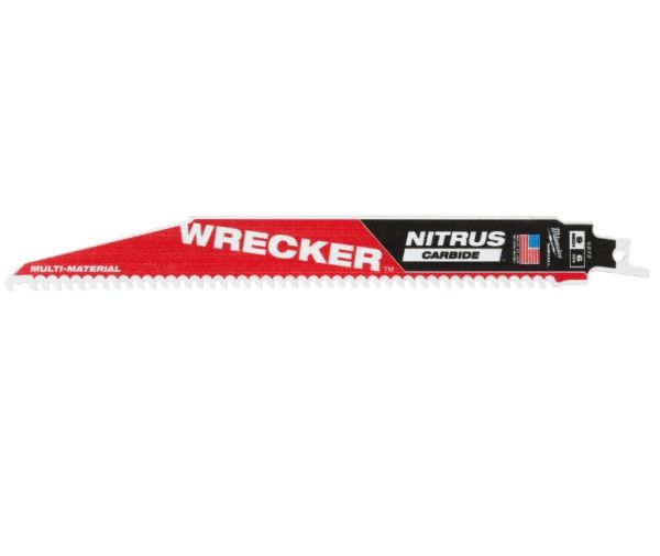 Полотно для шабельних пил WRECKER CARBIDE NITRUS MILWAUKEE, 230х4,2мм, (мультіматеріал) (48475272)