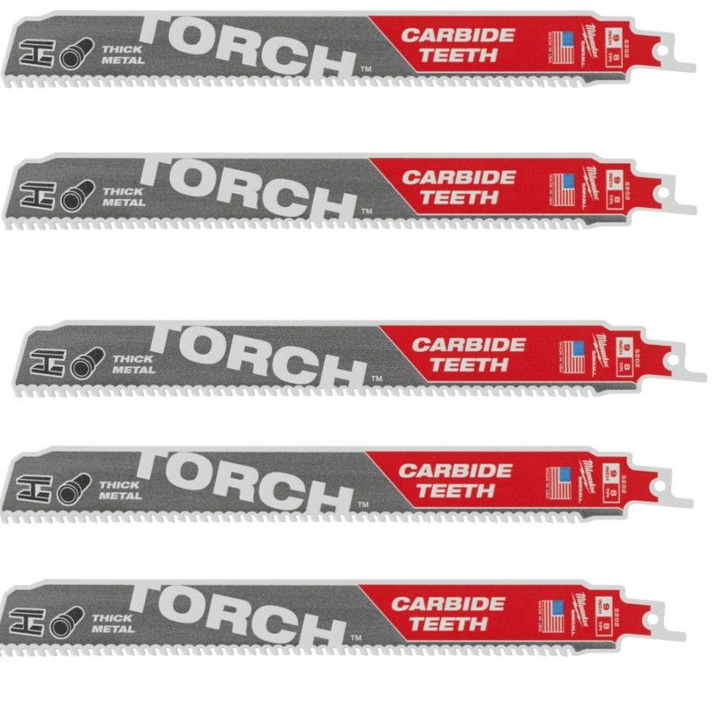 Полотно для шабельних пил TORCH CARBIDE MILWAUKEE, 230х3,1мм, (5шт), (метал) (48475502)