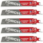 Полотно для шабельних пил TORCH CARBIDE MILWAUKEE, 150х2,5мм, (5шт), (метал) (48475551)