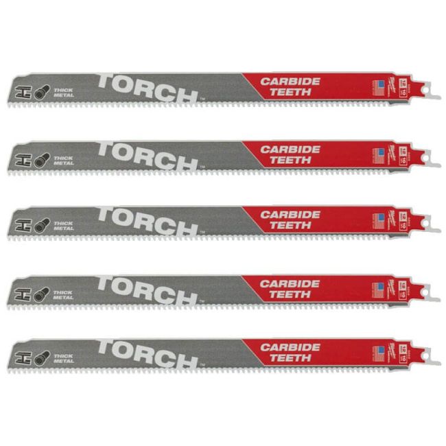 Полотно для шабельних пил TORCH CARBIDE MILWAUKEE, 300х2,5мм, (5шт), (метал) (48475553)