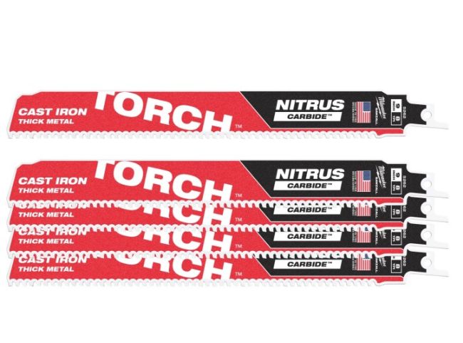 Полотно для шабельних пил TORCH CARBIDE NITRUS MILWAUKEE, 230х3,1мм, (5шт), (метал) (48475562)