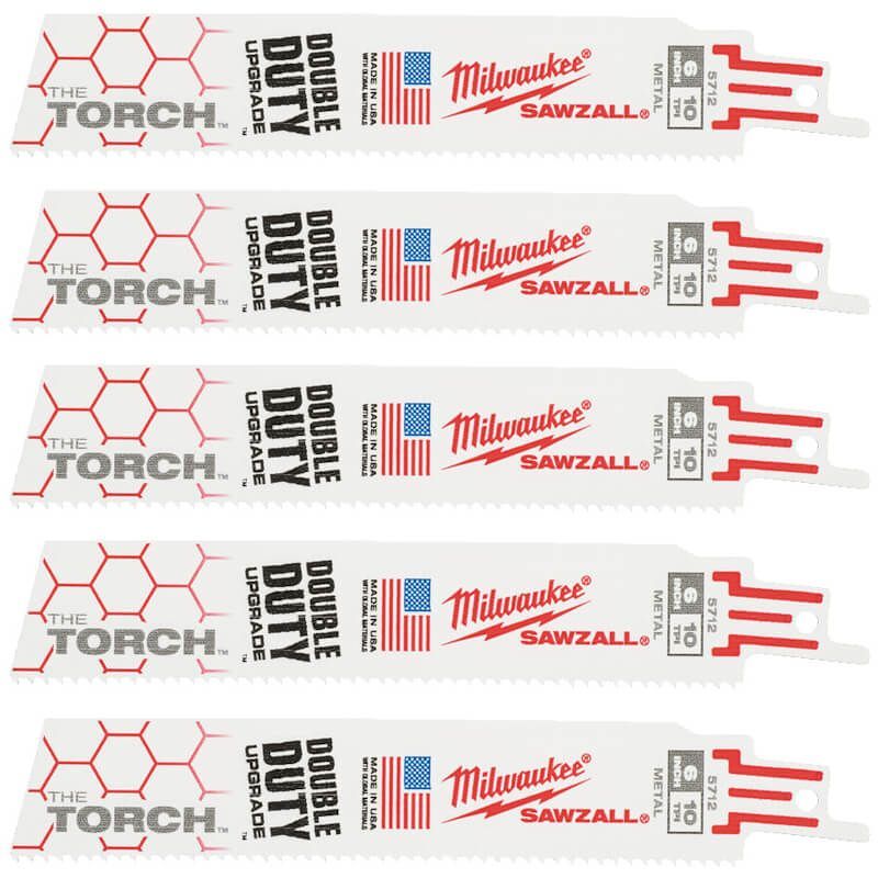 Полотно для шабельних пил TORCH MILWAUKEE, 150х2,5мм, (5шт), (метал) (48475712)