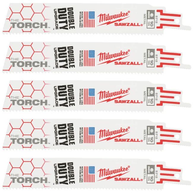 Полотно для шабельних пил TORCH MILWAUKEE, 150х2,5мм, (5шт), (метал) (48475712)