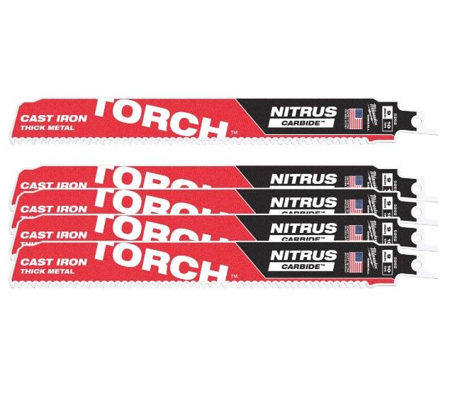 Полотно для шабельних пил TORCH CARBIDE NITRUS MILWAUKEE, 230х2,5мм, (5шт), (метал) (48476552)