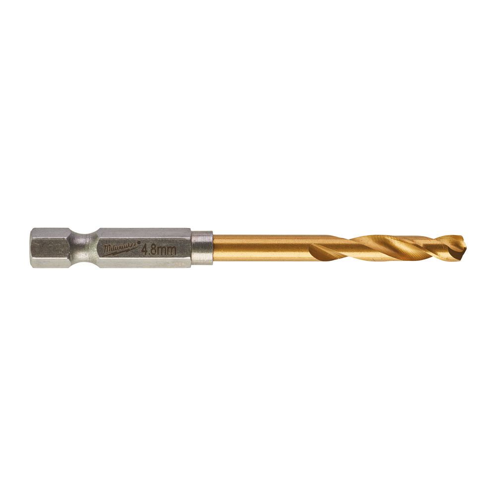 Свердло по металу RedHEX SHOCKWAVE™ HSS-TiN MILWAUKEE, діаметр 4,8х78х29мм (48894711)