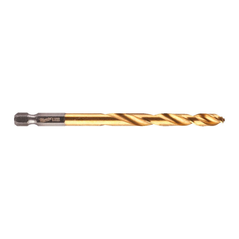 Свердло по металу RedHEX SHOCKWAVE HSS-TiN MILWAUKEE, діаметр 6,8х108х65мм (48894716)