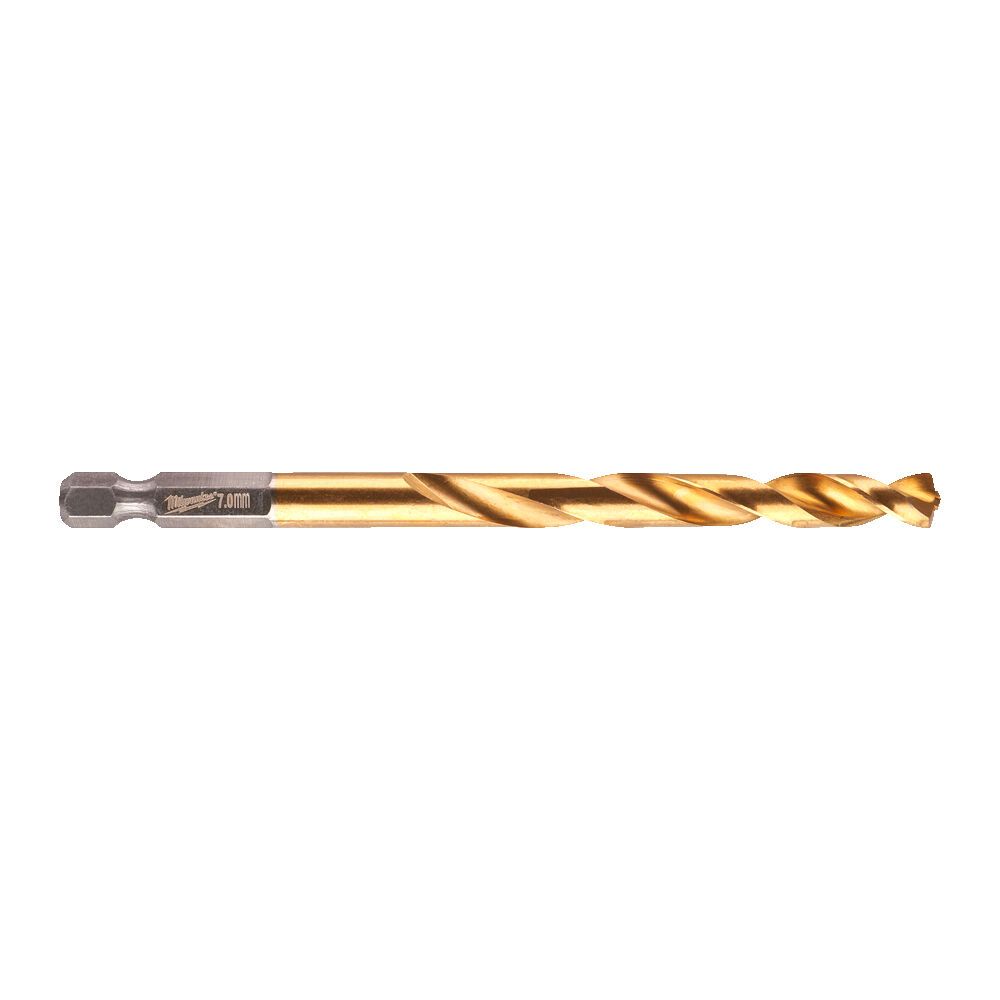Свердло по металу RedHEX SHOCKWAVE HSS-TiN MILWAUKEE, діаметр 7,0х109х66мм (48894717)