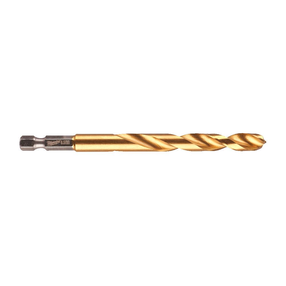 Свердло по металу RedHEX SHOCKWAVE HSS-TiN MILWAUKEE, діаметр 8,5х114х72мм (48894720)