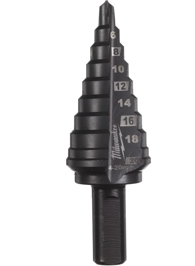 Свердло ступінчасте Step Drill COBALT ALCRN MILWAUKEE, діаметр 4-20мм з кроком 2мм (48899372)