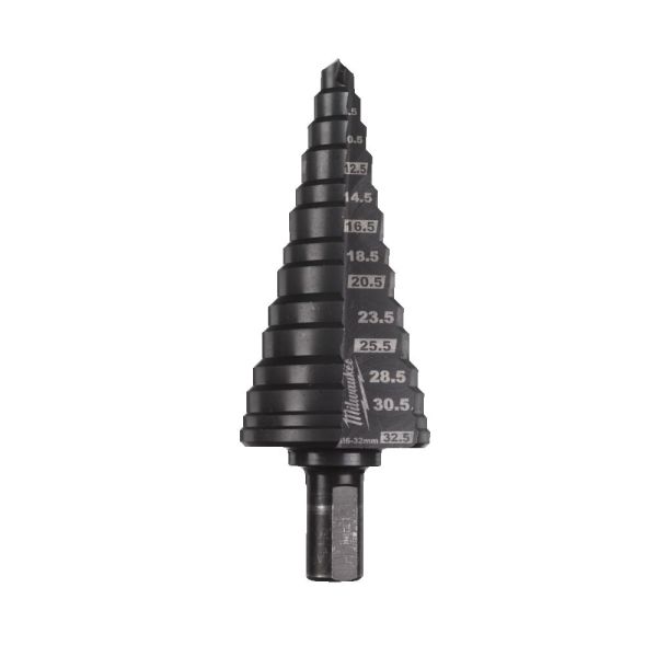 Свердло ступінчасте Step Drill COBALT ALCRN MILWAUKEE, діаметр 6-32мм з кроком 2мм (48899380)