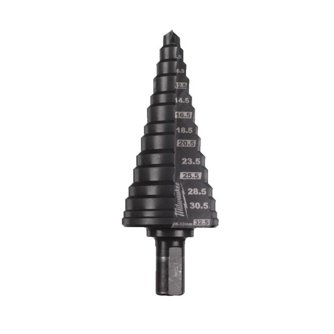 Свердло ступінчасте Step Drill COBALT ALCRN MILWAUKEE, діаметр 6-32мм з кроком 2мм (48899380)